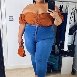 Classic High Waist - Medium blue wash